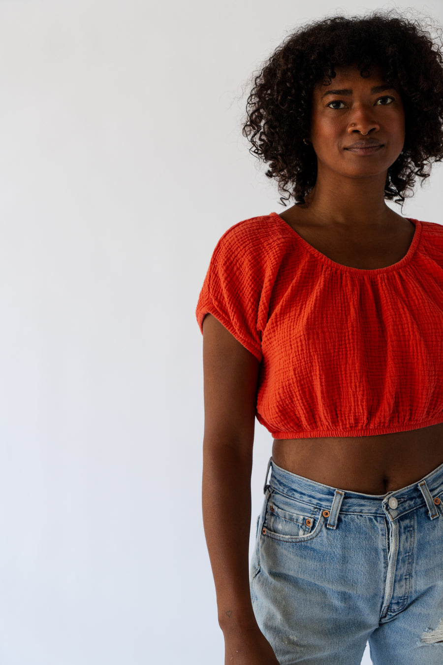 Crop Cap Sleeve