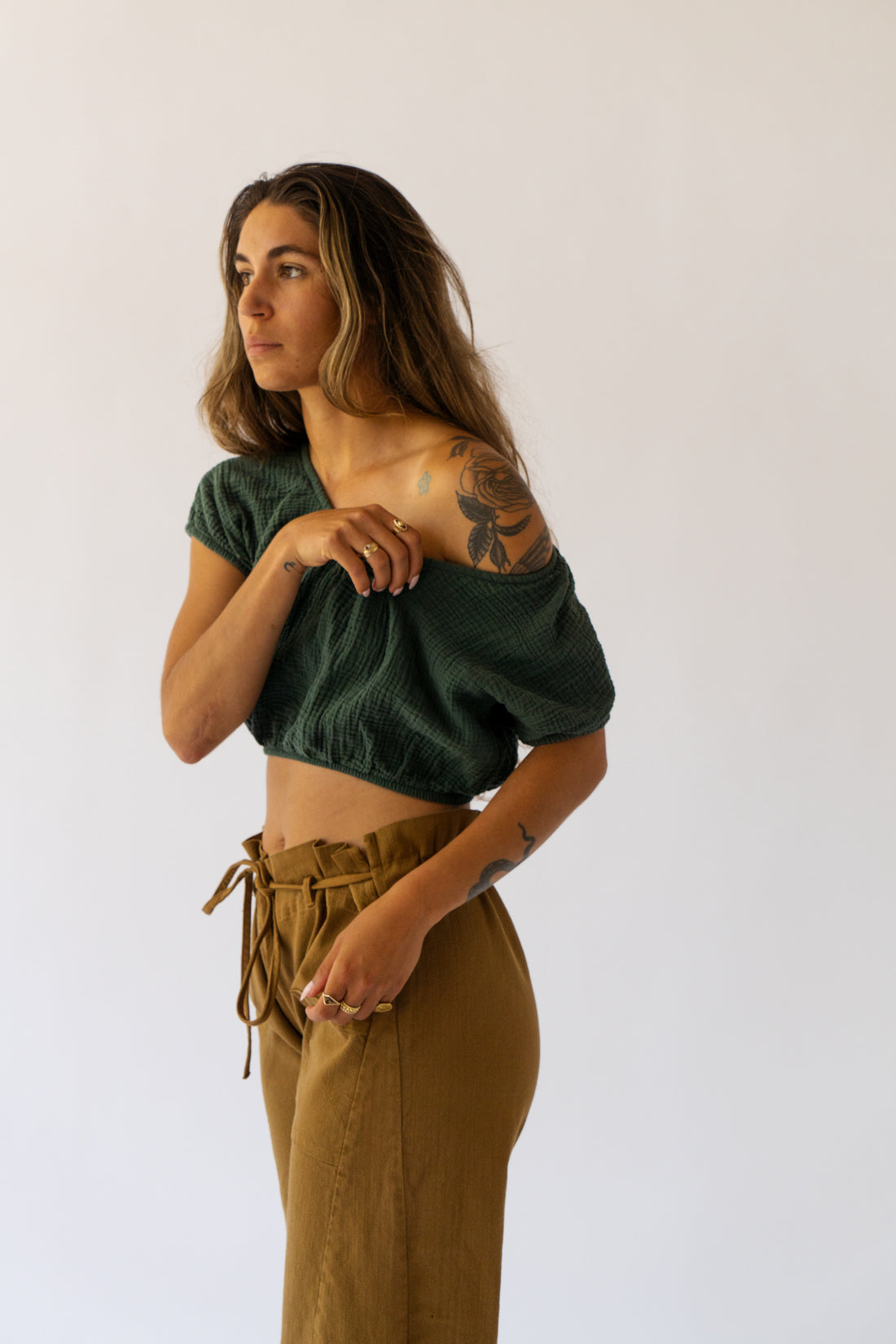 Crop Cap Sleeve