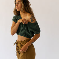 Crop Cap Sleeve